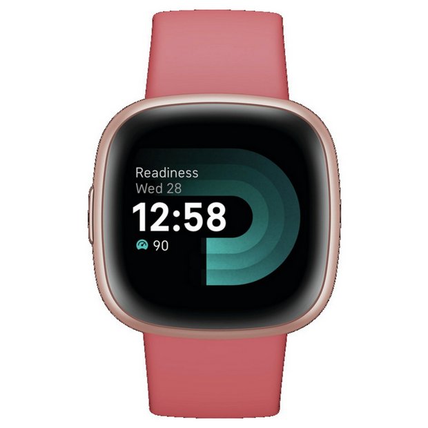 Fitbit Versa 4 FB523 Built-In GPS 24/7 Heart Rate Fitness Smartwatch -5422