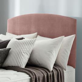 Silentnight Selene Headboard - Dusty Pink Velvet