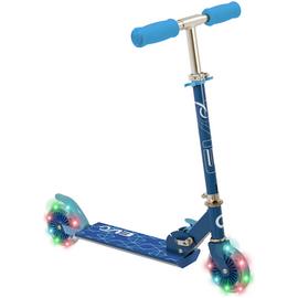 Evo Light Up Inline Folding Scooter - Blue