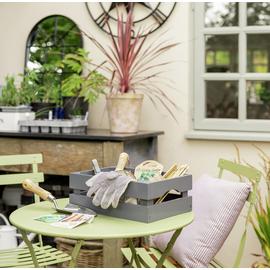 Garden by Sainsbury's Grey Wooden Storage Crate