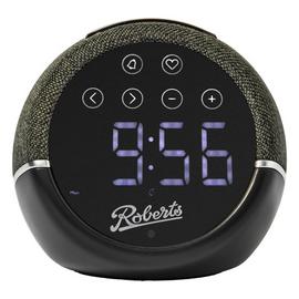 Roberts Zen FM Bedside Alarm Clock Radio - Black