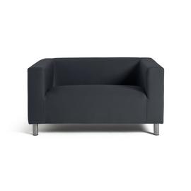 Argos Home Moda Small Fabric 2 Seater Sofa - Grey
