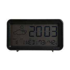 Constant LCD Display Digital Alarm Clock - Black