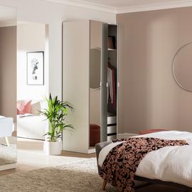 Habitat Munich 2 Door 3 Drawer Wardrobe - White