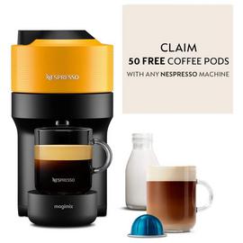 Nespresso Vertuo Pop Pod Coffee Machine by Magimix - Yellow
