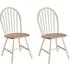 Argos Home Kentucky Pair of Solid Wood Chairs - Two Tone