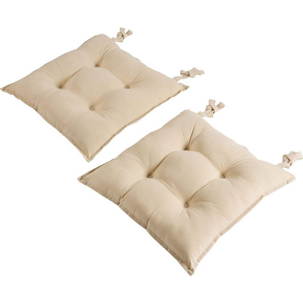 Buy HOME Pack of 2 Seat Pads Natural at Argos.co.uk Your Online