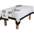 HOME Allium Black & White Table Cloth, Runner & Napkins Set