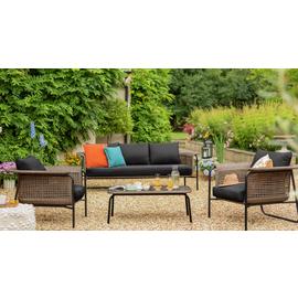 Argos Home Kona 5 Seater Rattan Effect Garden Sofa Set