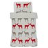 Argos Home Teddy Fleece Reindeer Bedding Set - Single