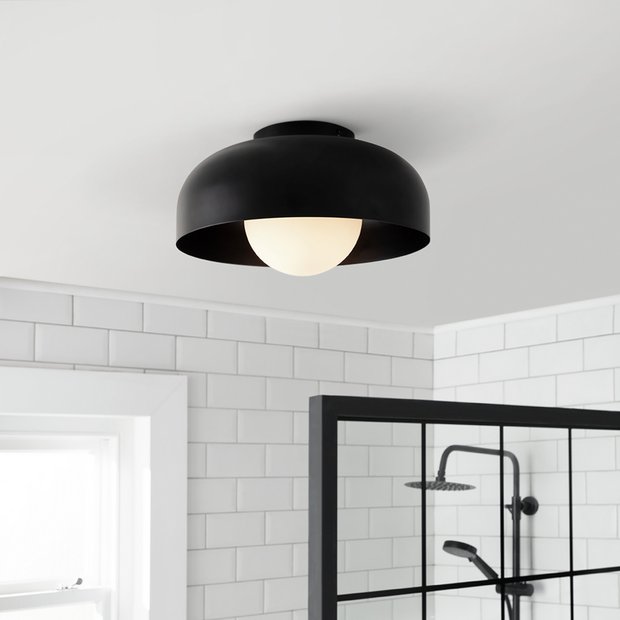 Grey bathroom deals ceiling light