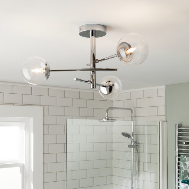 Chrome ceiling rose deals argos