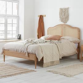 Birlea Leonie Superking Rattan Bed Frame - Oak