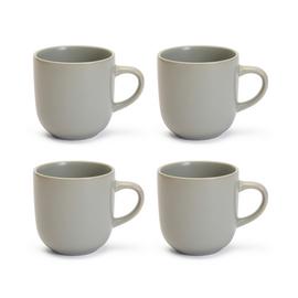 Habitat Set of 4 Mugs  - Matte Grey