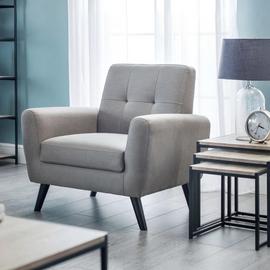 Julian Bowen Monza Fabric Armchair - Grey