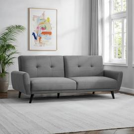 Julian Bowen Monza Clic Clac Fabric Sofa Bed - Grey