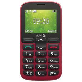 SIM Free Doro 1380 Mobile Phone - Red