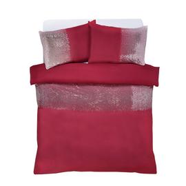 Argos Home Red Ombre Sequin Bedding Set - Kingsize