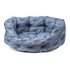 Petface Grey Feather Oval Dog BedSmall