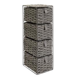 Argos Home 4 Drawer Slim Bathroom Storage Unit - Grey