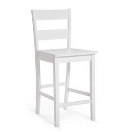 Habitat Chicago Solid Wood Bar Stool - White