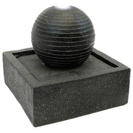 Gardenwize Solar Square Water Feature - Black Ball