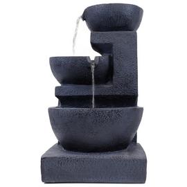Gardenwize Solar Layer Charcoal Water Feature