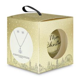 Buckley London Christmas Bauble Earring and Pendant Set