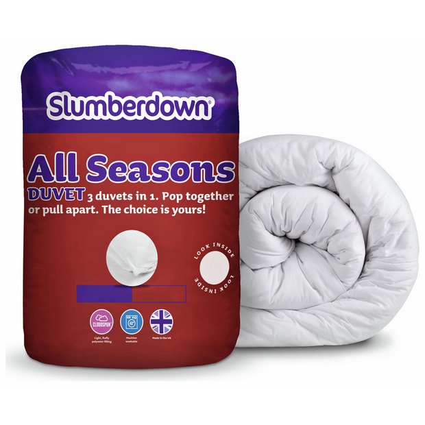 Buy Slumberdown All Seasons 9 + 4.5 Tog 3in1 Duvet Kingsize at