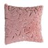 Argos Home Fur Speckled Metallic Cushion - White & Pink