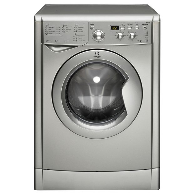 Buy Indesit EcoTime IWDD7143S Freestanding Washer Dryer Silver at