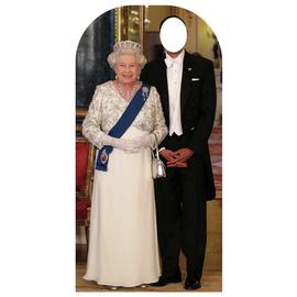 Star Cutouts Queen Stand With 2 Queen Masks Cardboard Cutout