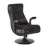 XRocker Deluxe Chenille Pedestal Gaming ChairBlack