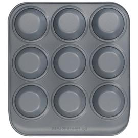 Masterclass 9 Cup Smart Ceramic Carbon Steel Muffin Tin