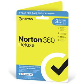 NORTON 360 Deluxe 3 Device, 1 year auto-renew subscription