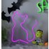 Argos Home Halloween Neon Cat Light