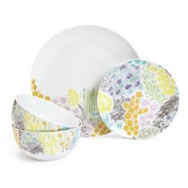 Habitat Floral 12 Piece Porcelain Dinner Set