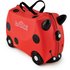 Trunki Harley Ladybug Ride-On Suitcase - Redu002FBlack