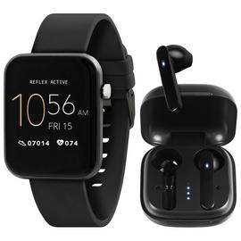 Reflex Active Series 13 Black Smart Watch and Ear Pod Set