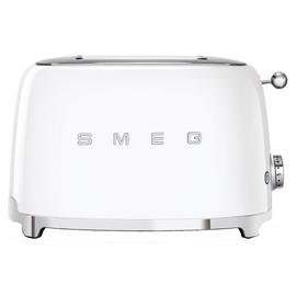 Smeg TSF01WHUK 50's Style Retro 2 Slice Toaster - White
