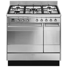 Smeg SUK92MX9-1 90cm Dual Fuel Range Cooker -Stainless steel