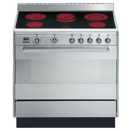 Smeg SUK91CMX9 90cm Single Electric Range Cooker - S/Steel