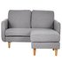 Argos Home Remi 2 Seater Fabric Chaise in a Box - Light Grey
