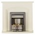 Truro Helios Electric Fire SuiteCream and Brushed Steel