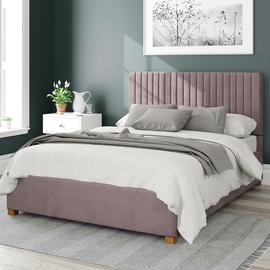 Aspire Grant Velvet Ottoman Bed