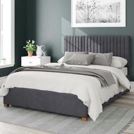 Aspire Grant Velvet Ottoman Bed