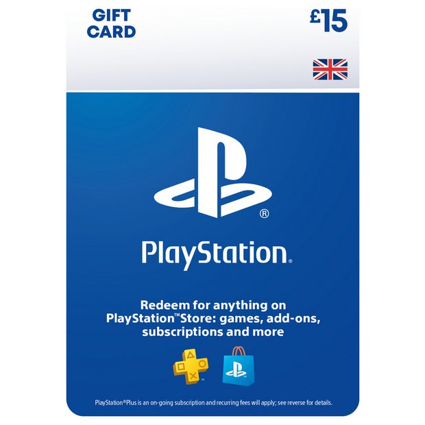 Buy PlayStation Store 15 GBP Gift Card, Playstation Plus