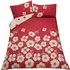HOME Tia Red Floral Bedding Set - Kingsize