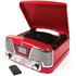 GPO Memphis 4 in 1 Record Player Music System - Red