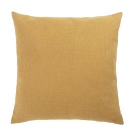 Habitat Basket Weave Cushion Cover - Mustard - 43x43cm